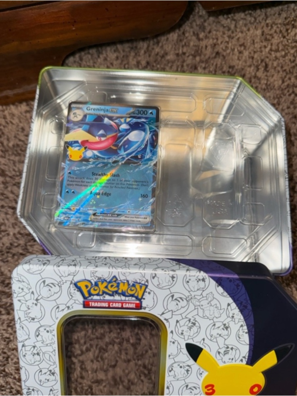 Pokemon Greninja Tin 30th Celebration (EMPTY) & Promo Card